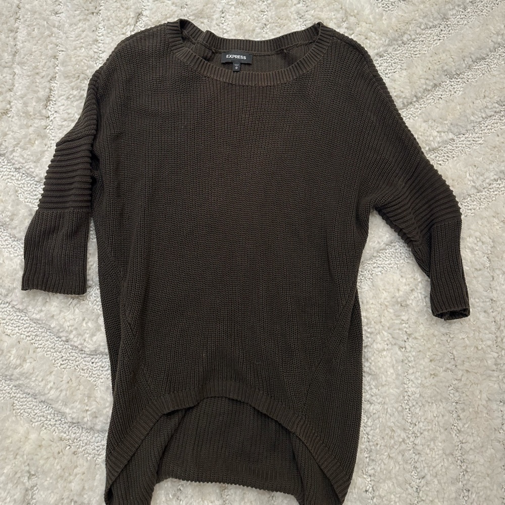 Express Army Green Sweater